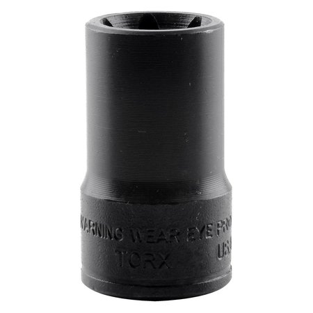 K-TOOL INTERNATIONAL Torx Socket, External, 1/2" Drive, E-18 KTI-22688